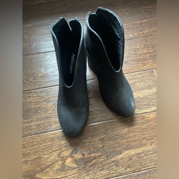 Antelope Black Ankle Booties Size 37 - Picture 6 of 14